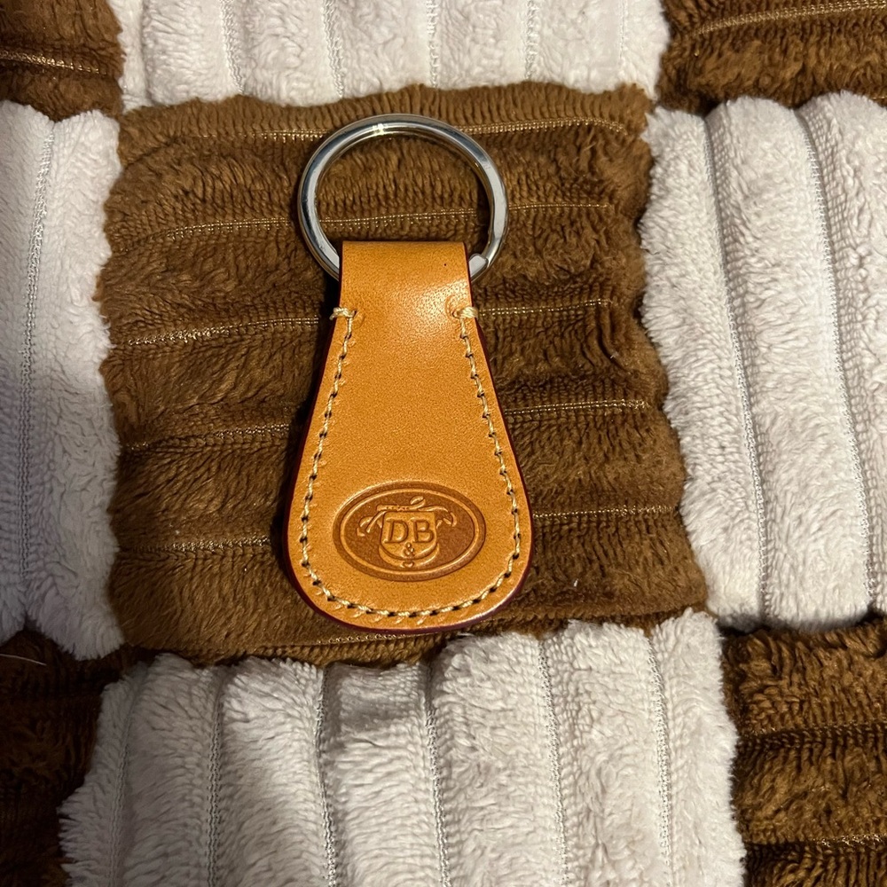 Dooney & Bourke Vachetta Leather Key Fob New!